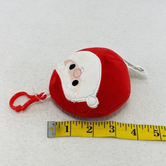 Kellytoy Squishmallows Christmas Santa Plush Clip Keyring Hang Squeeze Doll Toy - Picture 6 of 10